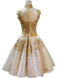 Delizia - Golden Drag Queen Evening Dress-Queenofdrag.com