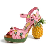 Pina Colada - Drag Queen Pineapple Platform Shoes-Queenofdrag.com
