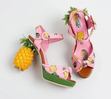 Pina Colada - Drag Queen Pineapple Platform Shoes-Queenofdrag.com