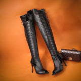 Darla - Drag Queen Sexy The Knee Boots - Plus size-Queenofdrag.com