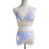 Ibiza - Drag queen Body Chain Bikini-Queenofdrag.com