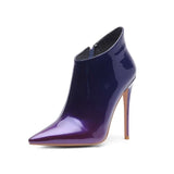 Skin - Drag Queen Ankle Boots In Many Colors - Plus Size-Queenofdrag.com