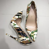 Army of Me - Camouflage Drag Queen Stiletto Shoes - Plus Size-Queenofdrag.com