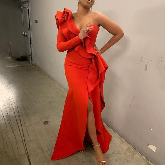 Ellie - Elegant Vintage Drag Queen Dresses In different colors Red / L Ellie - Elegant Vintage Drag Queen Dresses In different colors Red / L