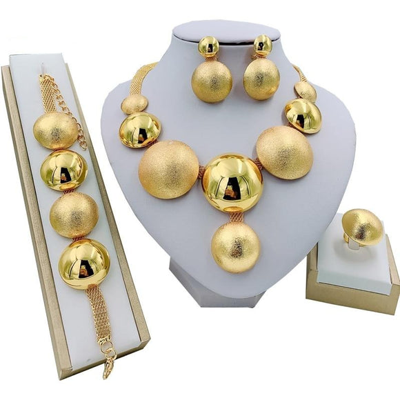 Bubble - Golden Drag Queen Jewelry Set-Queenofdrag.com