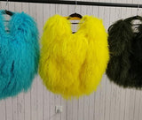 Flash - Real Mongolia Lamb Fur Bag-Queenofdrag.com