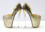 Sable - 20cm Heel Drag Queen Sequin Platform Shoes - Plus size-Queenofdrag.com