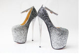 Sable - 20cm Heel Drag Queen Sequin Platform Shoes - Plus size-Queenofdrag.com