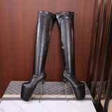 Custom Made Over The Knee Platform Stiletto Boots - Plus Size-Queenofdrag.com