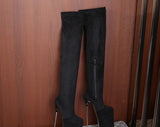 Custom Made Over The Knee Platform Stiletto Boots - Plus Size-Queenofdrag.com