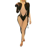 Maya - Sexy Drag Queen Patchwork Jumpsuit-Queenofdrag.com
