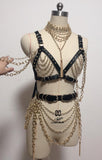 Chained - Drag Queen Gold Chain Outfit-Queenofdrag.com