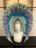 Rio - Drag Queen Feather HEADDRESS-Queenofdrag.com