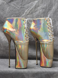 22CM High Heel Fetish Drag Queen Ballet Shoes - Plus Size-Queenofdrag.com