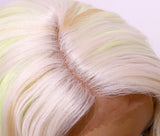 Rainbow Synthetic Drag Queen Ombre Blonde Pink Yellow Lace Front Wig-Queenofdrag.com