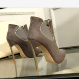 Nena - Sexy Thin High Heels Drag Queen Ankle Boots-Queenofdrag.com