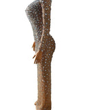 Broadway - Drag Queen Long Sleeve Luxury Evening Dress-Queenofdrag.com