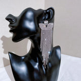 Cadeau - Elegant Drag Queen Rhinestone Crystal Drop Dangle Earrings-Queenofdrag.com