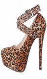 Jungle - Zebra & Leopard Print Drag Queen Platform Shoes - Plus size-Queenofdrag.com