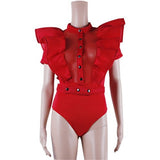 Gagging - Drag Queen Ruffle Bodysuit-Queenofdrag.com
