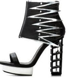 Pikat'Shoe- Square Heel With Wing Drag Queen Platform Sandals-Queenofdrag.com