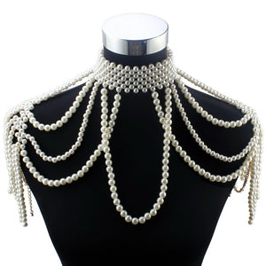 Flofs - Drag Queen Pearl Necklace-Queenofdrag.com