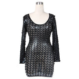 Fishy - Wetlook Fashion Faux Leather Drag Queen Dress-Queenofdrag.com