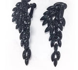 Paon - Drag Queen Crystal Clip On Earrings-Queenofdrag.com