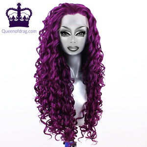 24" Curly Drag Queen Lace Front Wig in different colours-Queenofdrag.com